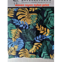 Woven Rayon Nylon Printed Fabric